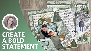 Winter Scrapbooking Idea | Use Your Stash | CTMH Evergreen