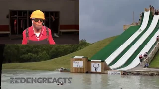 RED Engineer Reacts to "Girl Does Backflop Off Huge Water Slide"