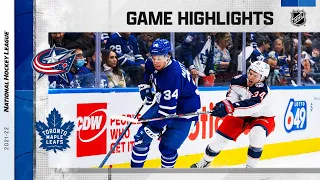 Blue Jackets @ Maple Leafs 12/7/21 | NHL Highlights