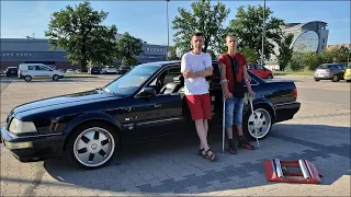 SLIP TEST - 1988 Audi V8 3.6 Quattro - @4x4.tests.on.rollers