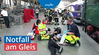 Feuerwehr im Einsatz: Notfall-Übung am Leipziger Hauptbahnhof | MDR um Zwei | MDR