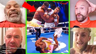 Boxing World REACTS To Anthony Joshua VS Francis Ngannou.. (FULL FIGHT)