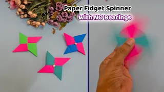 How to make Paper Fidget Spinner without bearings