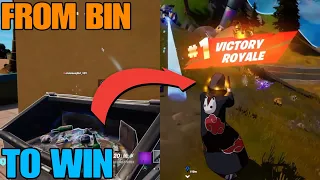 Fortnite Hiding In Trash - The Trash Can Is Actually Useful - Fortnite Itachi Gameplay