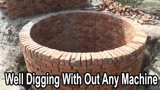 Hand Digging A Well in My village | well constructed