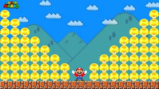 Can Mario Collect 9999 Mega Mushrooms tried to beat Super Mario Bros.? | Game Animation