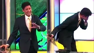 Meteorologist Tries Not To Laugh But Can't Stop Laughing