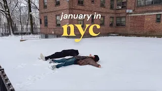 a week in NYC ☕️ | seeing snow for the first time, trying new restaurants, exploring Brooklyn