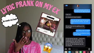 LYRIC PRANK ON MY EX BOYFRIEND😱 (he wants me back)