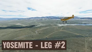 Microsoft Flight Simulator Bush Trip | Yosemite-Sierra Nevada | Leg #2 | Flying In The Valley