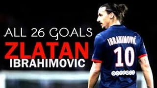 Zlatan IBrahimovic  2015 ● All PSG Goals 2014 2015 ● 26 Goals