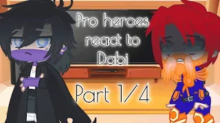 Pro heroes react to Dabi | My AU | Read the description! | Part 1/4
