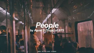 People | Agust D / Suga (BTS - 방탄소년단) English Lyrics