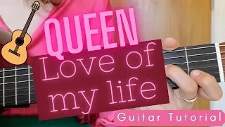 Queen - Love of my Life Guitar Fingerpicking Tutorial