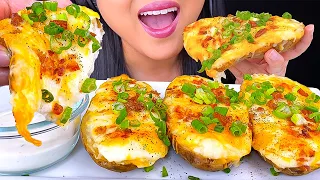 ASMR TWICE BAKED POTATOES 🥔 MUKBANG (Relaxing Eating Sounds) ASMR Phan