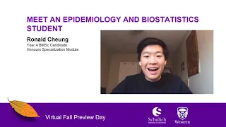 Virtual Fall Preview Day 2020 - Epidemiology and Biostatistics Overview - Western University