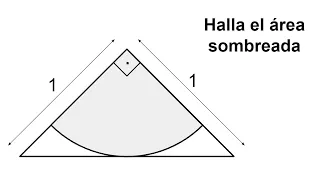 ÁREA SECTOR CIRCULAR INSCRITO EN TRIÁNGULO RECTÁNGULO