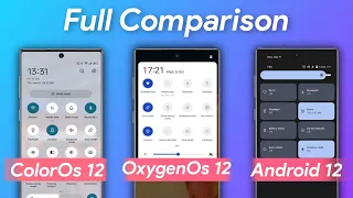 OxygenOs 12 Vs ColorOS 12 Vs Android 12 Comparison | Oneplus 9/9r/9 Pro, Oneplus Nord 2,Oneplus 8/8t