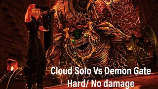 Cloud solo VS Demon Gate (Hard/No Damage) - Final Fantasy 7 Rebirth