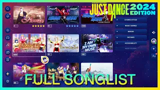 Just Dance 2024 - FULL SONG LIST & MENU