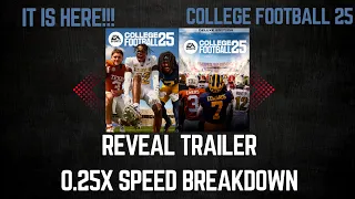 EA College Football 25 Reveal Trailer | Breakdown 0.25X Speed
