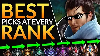 #1 BEST CHAMPION to MAIN at EVERY RANK - Pro Tips and Tricks for Season 10  - LoL Challenger Guide