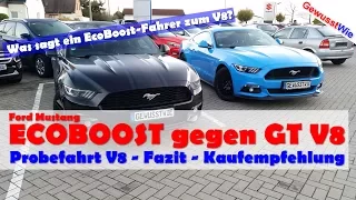 VERGLEICH Mustang EcoBoost mit V8 GT - Fahrbericht V8 - Fazit und Kaufempfehlung