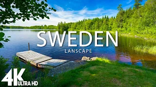 FLYING OVER SWEDEN (4K UHD) - Relaxing Music Along With Beautiful Nature Videos - 4K Video UltraHD