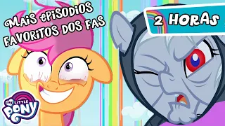 My Little Pony em português 🦄 | A Amizade é Mágica: Mais episódios favoritos dos fãs | 2 Horas