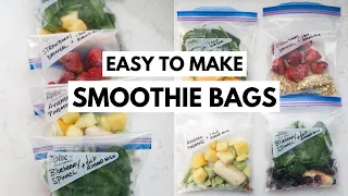 Small Smoothie Freezer Bags | Easy Smoothie Prep | Simple Ingredients