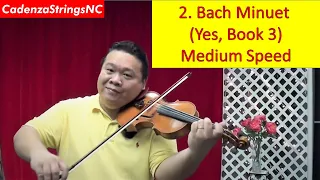 Minuet | Medium Speed Play Along | Suzuki Violin Book 3