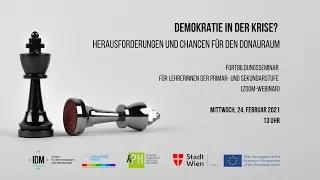 Demokratie in der Krise? Herausforderungen und Chancen für den Donauraum - Tag 2