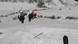 Extreme Backcountry Snowboard Stunts