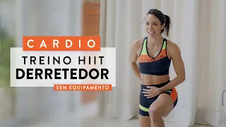 Cardio HIIT para Queimar 🔥 muita GORDURA! - Carol Borba