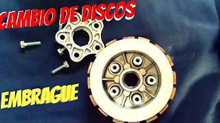 Cambio de discos de embrague/ LA MEJOR FORMA cg  125 150 200