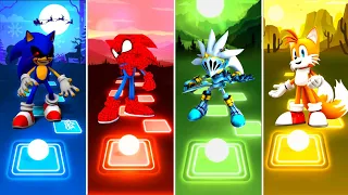 Sonic Exe 🆚 Spider Sonic 🆚 Silver Sonic 🆚 Tails Sonic. Tiles Hop EDM Rush |