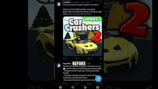 Car Crushers 2: Evolution of Update 1 to Update 46.