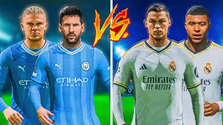 FC 24😱| Messi & Haaland vs Ronaldo & Mbappe - Who Would Win - UCL FINAL!