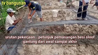 lengkap !! ukuran sloof gantung, pondasi rumah tanpa batu kali dan urutan pekerjaannya