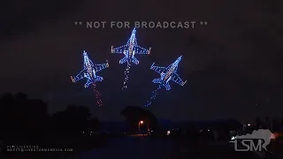 07-04-2023 North Richland Hills, TX  - 1,002 drones set world record during July 4th celebrations