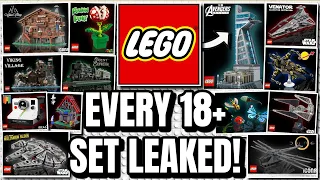 EVERY Lego 18+ Set Leak! (50+ 2023/2024 SETS LEAKED!)
