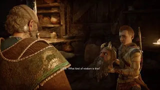 Odin And Mimir Meet For The First Time After He Was Set Free - God of War Ragnarok