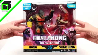 KONG vs SKAR KING - GODZILLA X KONG The New Empire (4-piece diorama set) UNBOXING and REVIEW