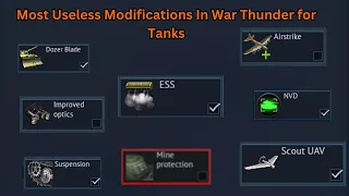 Most Useless Modifications In War Thunder for Tanks