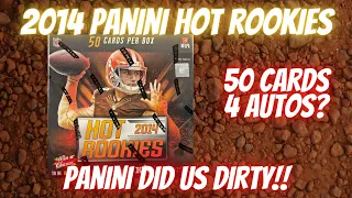 2014 Panini Hot Rookies Football Hobby Box. 4 Autos? Panini Did Us Dirty!