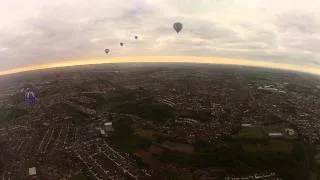 Bristol International Balloon Fiesta Press Launch Flight GoPro HD