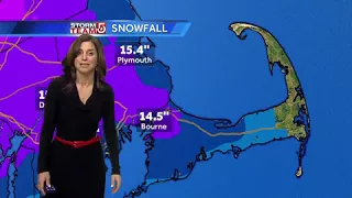 Video: Light snow lingers as storm moves out