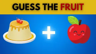 Can You Guess The FRUIT by emoji !  🍎🧀 Emoji Quiz ..?