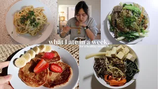 what I ate in a week (healthy asian and vegan recipes)