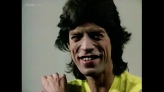 Mick Jagger - interview + group & solo video footage, "Whistle Test" Special, BBC, UK TV, 1985